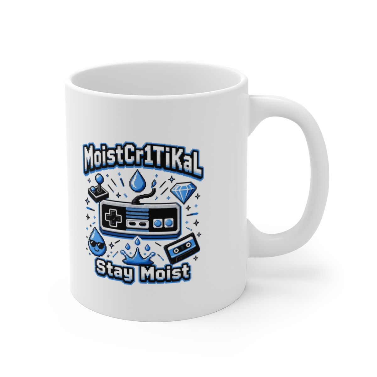 MoistCr1TiKaL "Design 1" White Mug