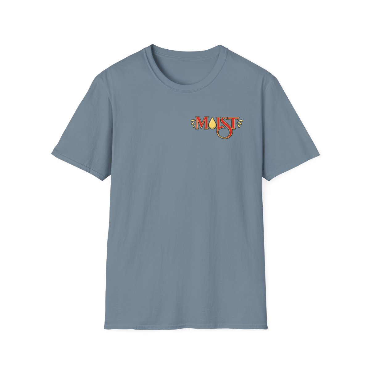 Moist script logo T-Shirt | vintage floral typography | Cr1TiKaL | MoistCr1TiKaL - alternate angle 5, merchandise