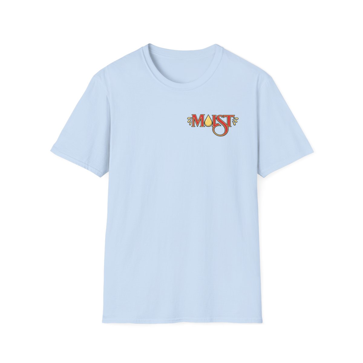 Moist script logo T-Shirt | vintage floral typography | Cr1TiKaL | MoistCr1TiKaL - alternate angle 4, merchandise