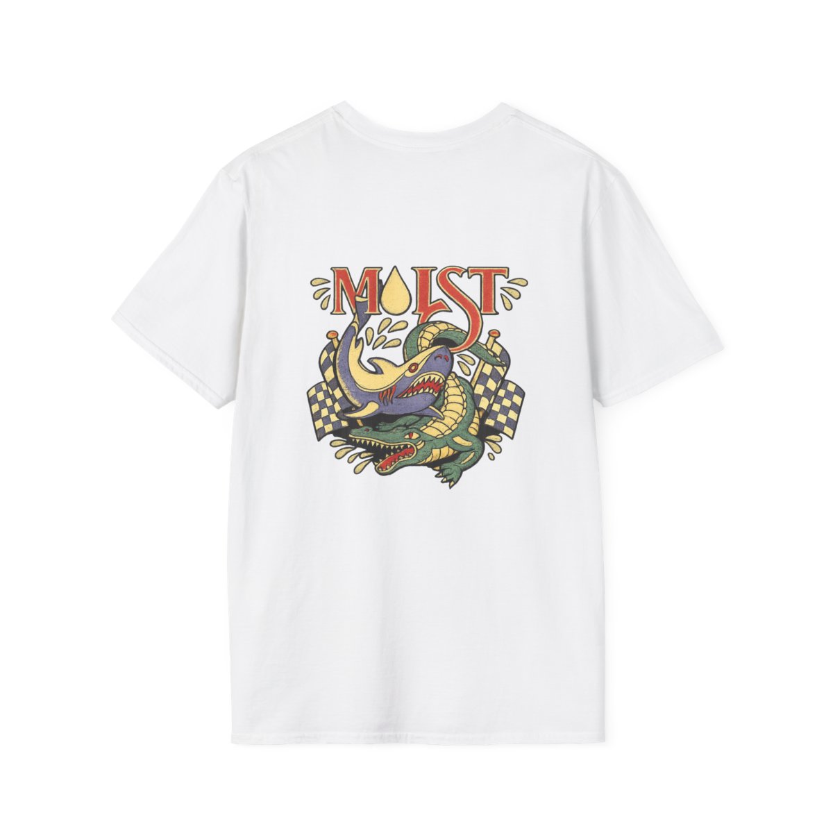 Moist script logo T-Shirt | vintage floral typography | Cr1TiKaL | MoistCr1TiKaL - alternate angle 1, merchandise