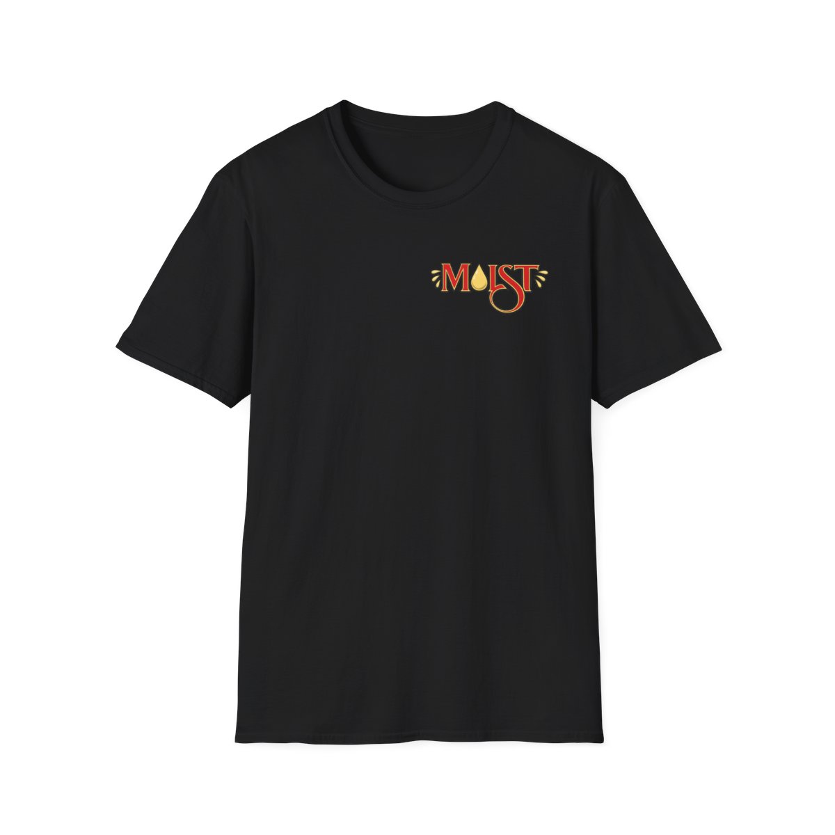 Moist script logo T-Shirt | vintage floral typography | Cr1TiKaL | MoistCr1TiKaL - alternate angle 2, merchandise
