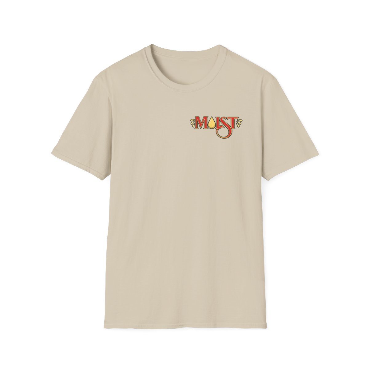 Moist script logo T-Shirt | vintage floral typography | Cr1TiKaL | MoistCr1TiKaL - alternate angle 3, merchandise