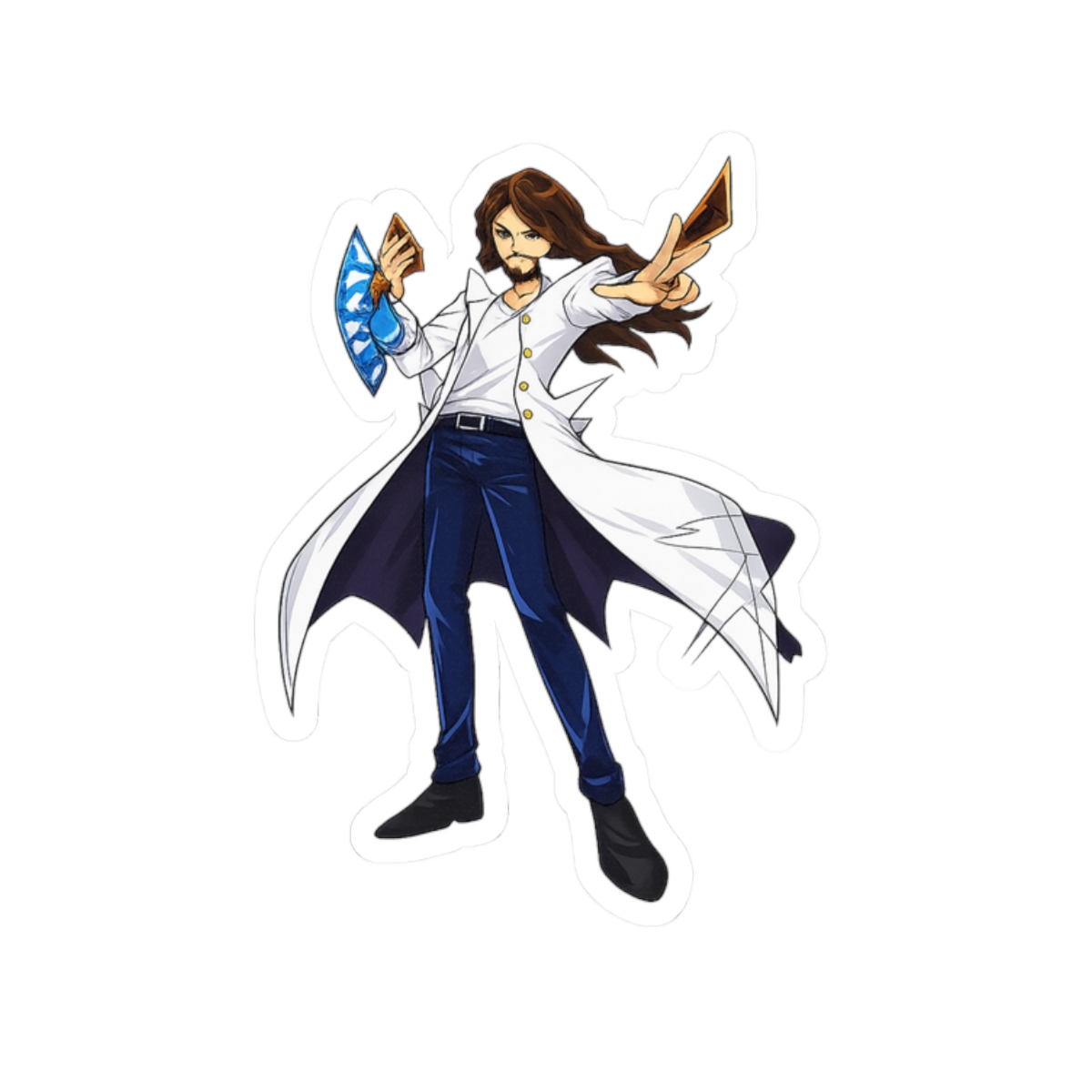 Wizard Duel Sticker | Kiss-Cut Character Sticker, Mage with Spell Cards | Cr1TiKaL | MoistCr1TiKaL - alternate angle 3, merchandise