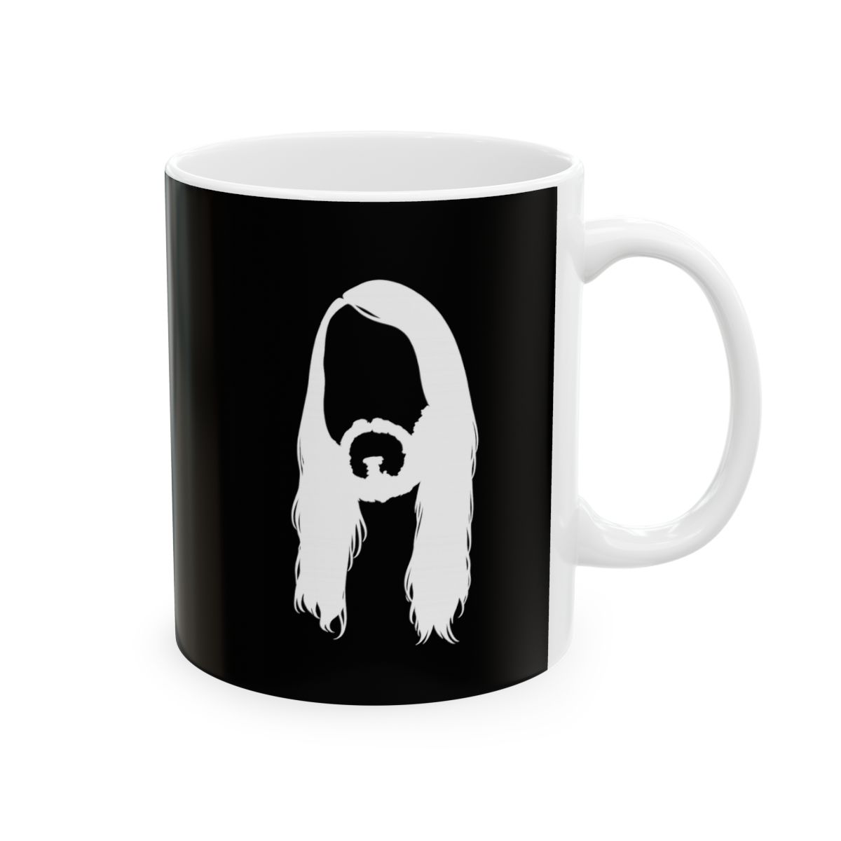 Black Minimalist Ceramic Mug | Glossy Coffee Cup | Cr1TiKaL | MoistCr1TiKaL - Official Mugs & Drinkware merchandise
